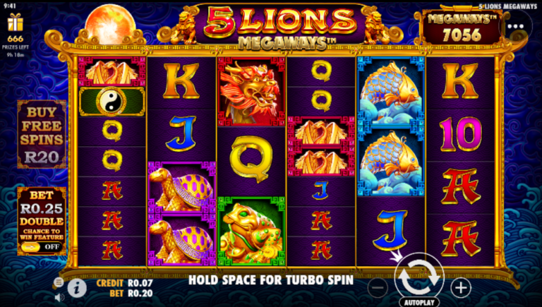 5 Lions Megaways Slot Review & Demo | South Africa