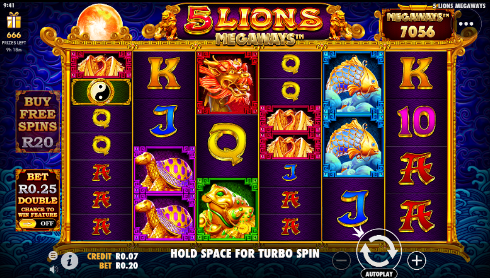 5 Lions Megaways Slot Review & Demo | South Africa