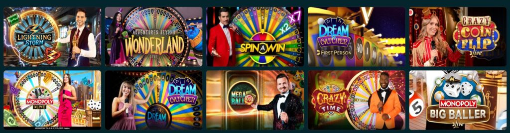 Live Games at Luckyfish casino