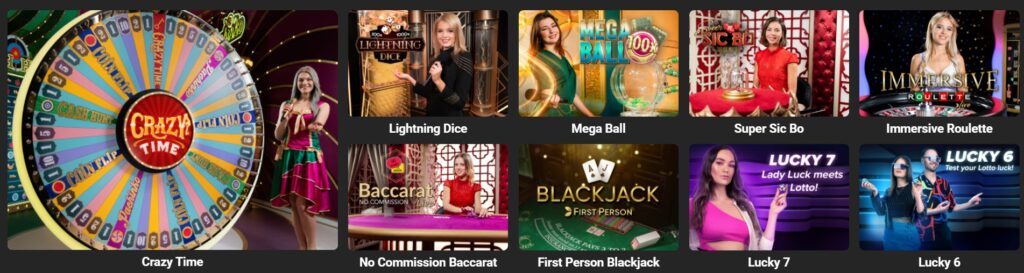 Live Casino Games at Betolimp