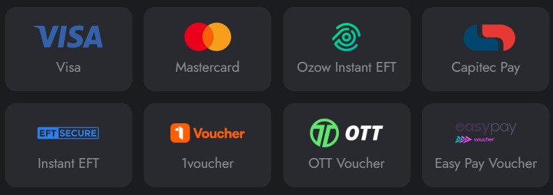 Play.co.za Deposit methods