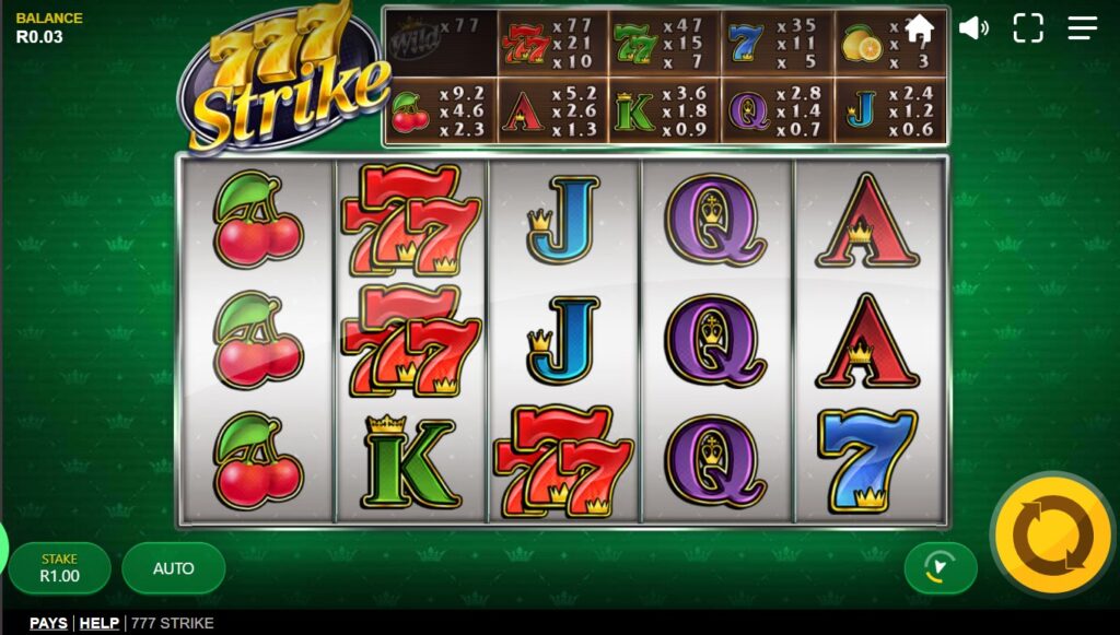 777 Strike Slot Demo South Africa