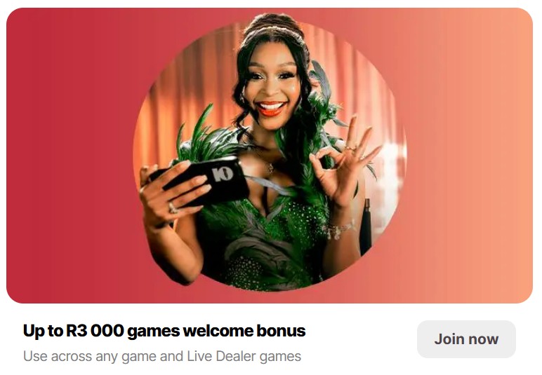 10bet registration welcome bonus for Spina Zonke players South Africa