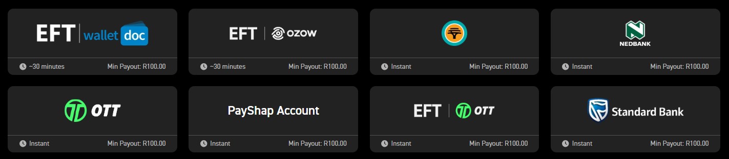 BetXchange Withdrawal Methods South Africa