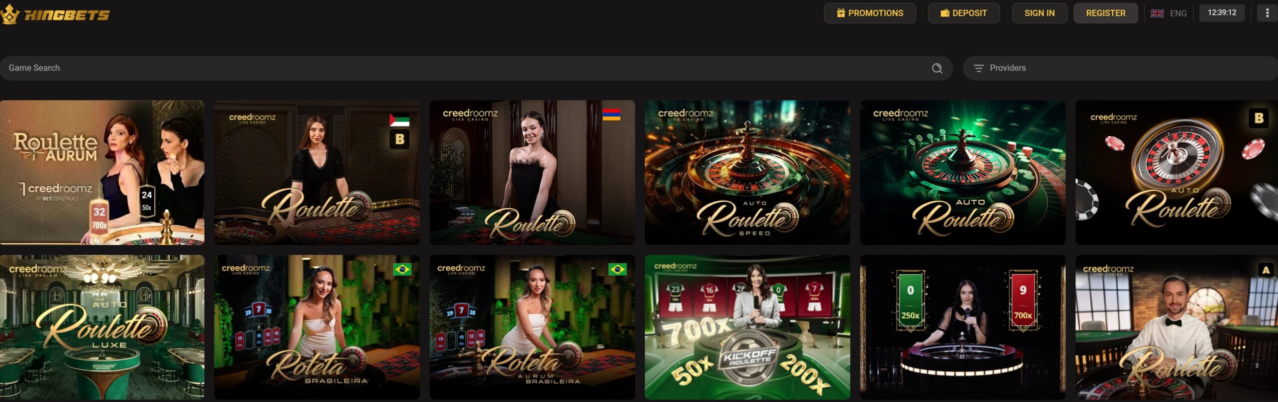 Kingbets live casino and table games operated by King Bets Pty Ltd