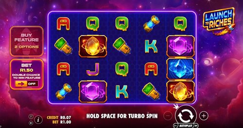 Launch to Riches nebula reels and asteroid grid graphics