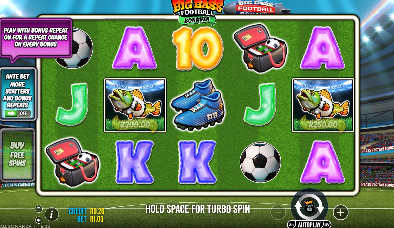 Big Bass Football Bonanza Demo Game Play South Africa