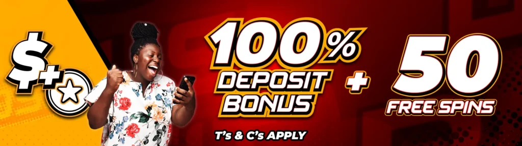 100% Deposit Bonus plus 50 Free Spins at TicTacbets