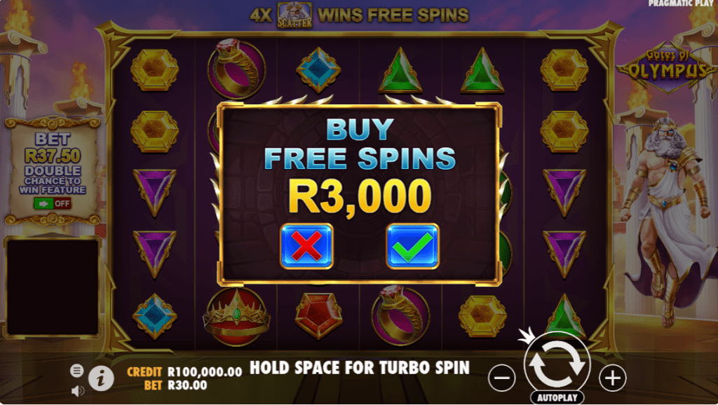 Buy Free Spins Gates of Olympus