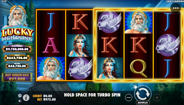 Lucky Lightning slot gameplay South Africa