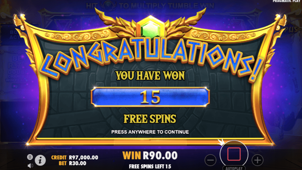 Play Free Spins Gates of Olympus