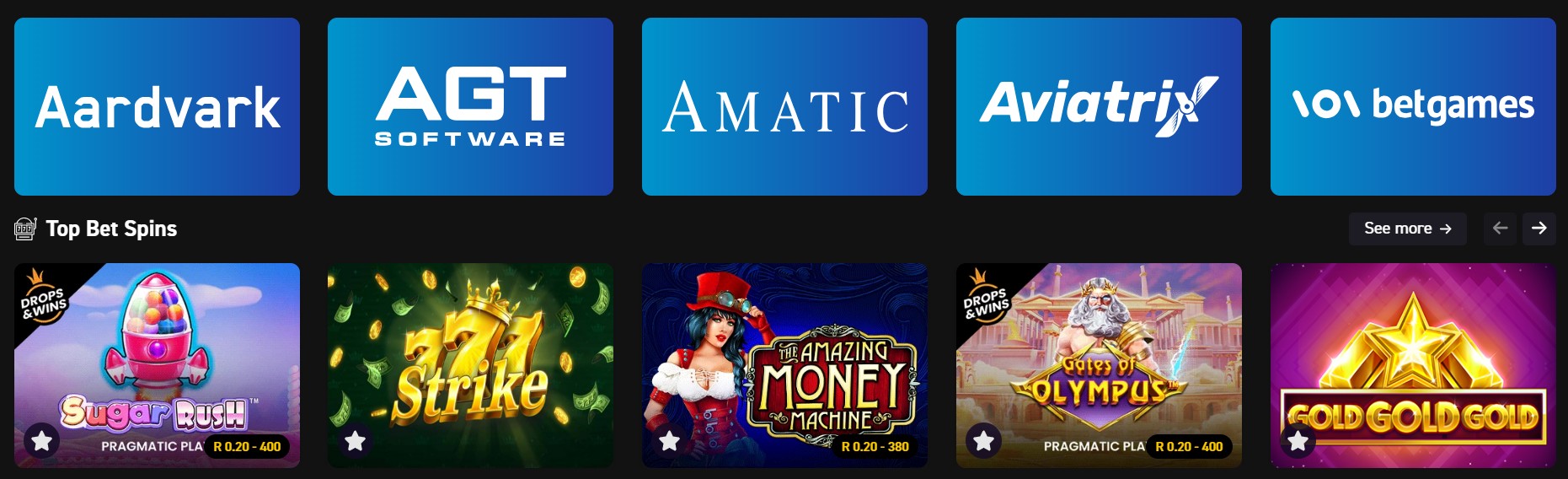 FirstBet Software Providers Including Pragmatic Play NetEnt NoLimit City Evolution