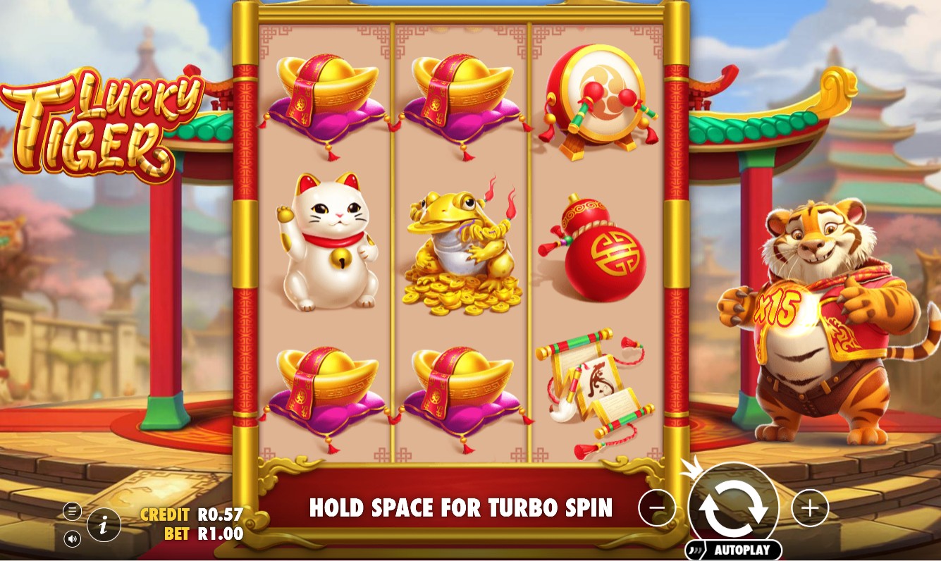 Lucky Tiger slot home screen South Africa